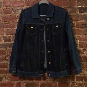 2 tone denim designer denim jacket